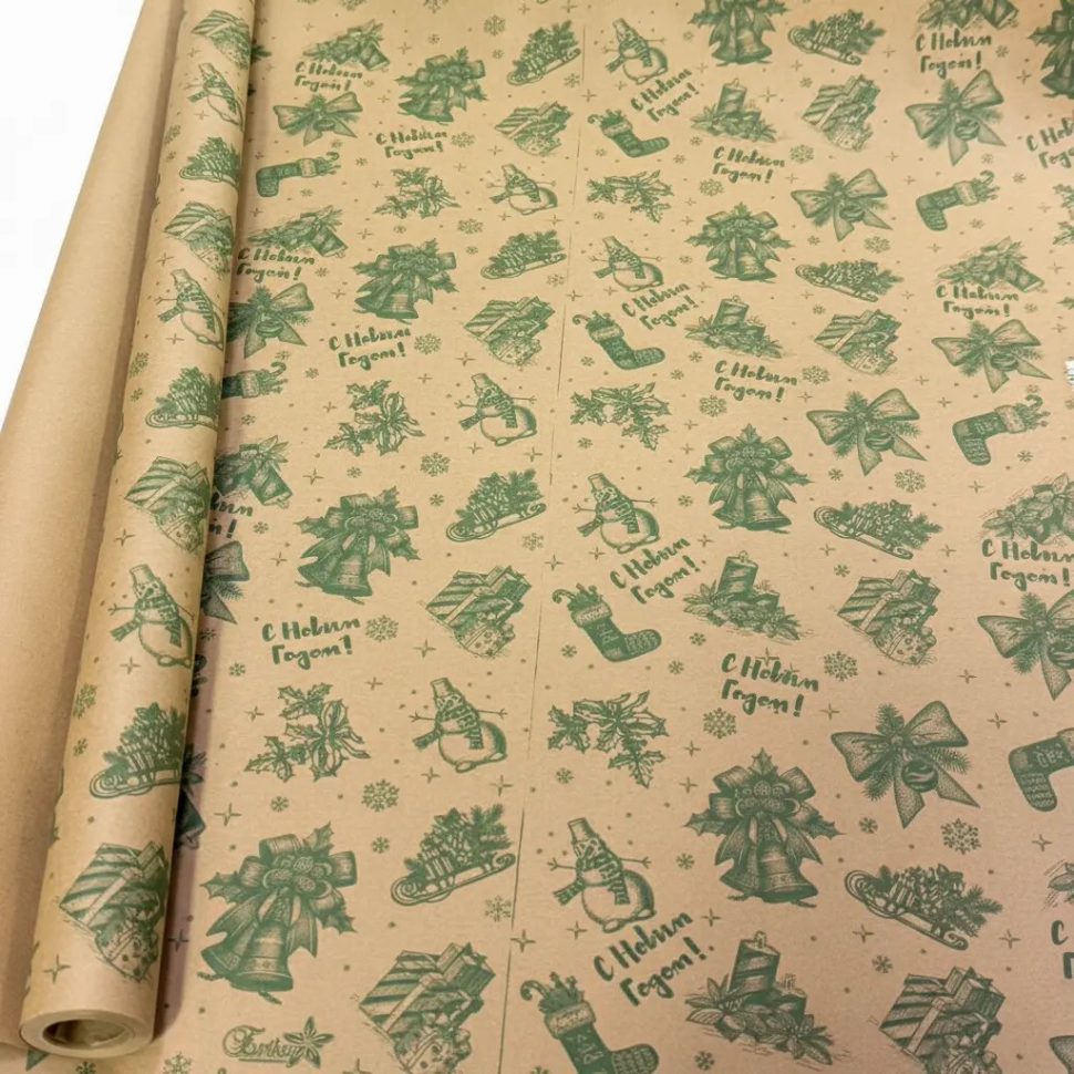 Бумага Крафт "Новый год" Бумага Крафт "Новый год"